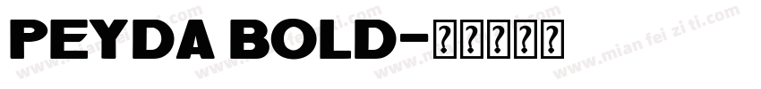 Peyda Bold字体转换